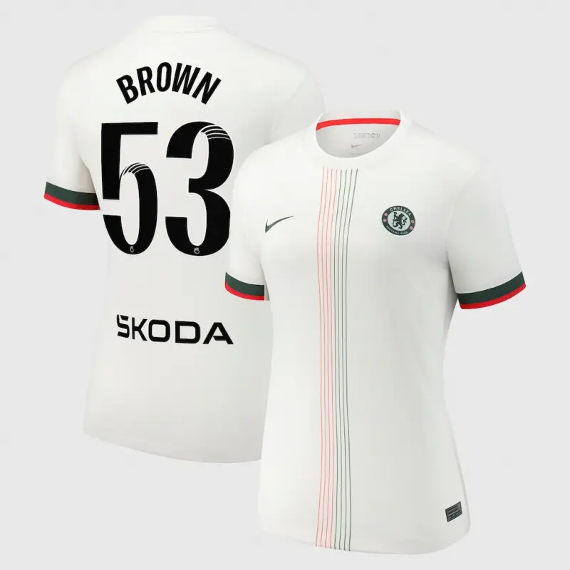 Chelsea Chelsea Chelsea WSL Nike Away Stadium Shirt 2025-26 – Womens with Brown 53 printing Jerseys – Premium Chelsea Gear Jerseys - Premium Chelsea Gear
