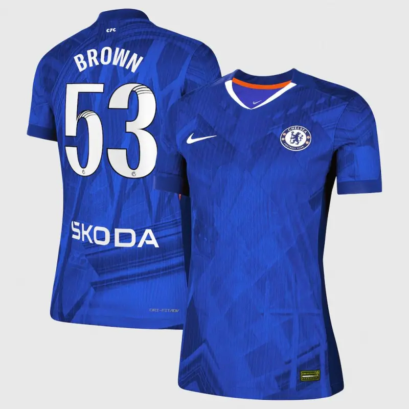 Chelsea Chelsea Chelsea WSL Nike Dri-FIT ADV Home Match Shirt 2025-26 – Womens with Brown 53 printing Jerseys – Premium Chelsea Gear Jerseys - Premium Chelsea Gear