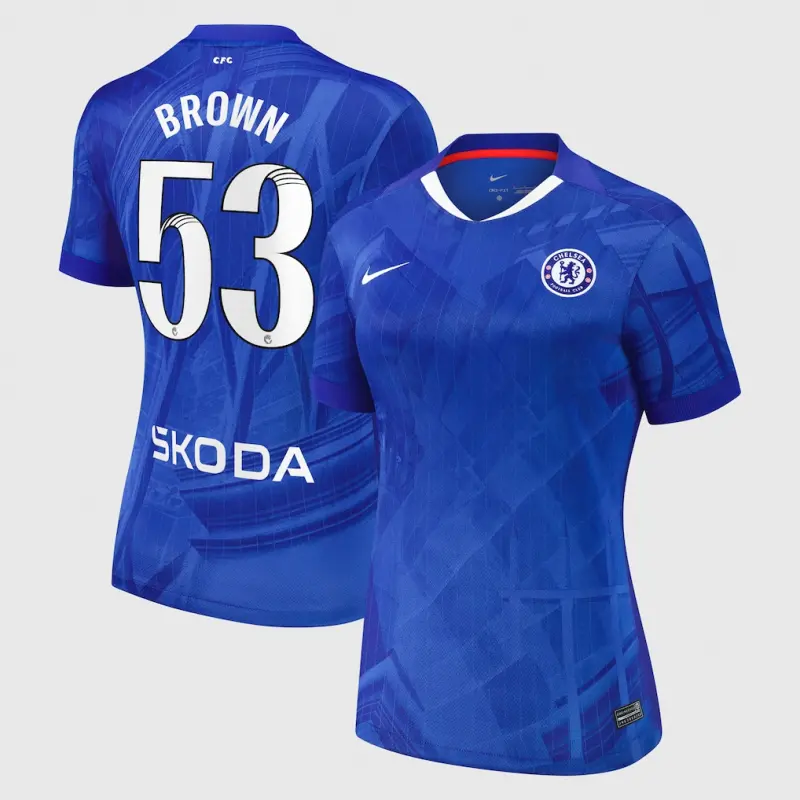Chelsea Chelsea Chelsea WSL Nike Home Stadium Shirt 2025-26 – Womens with Brown 53 printing Jerseys – Premium Chelsea Gear Jerseys - Premium Chelsea Gear