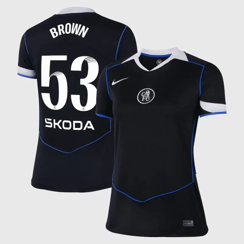 Chelsea Chelsea Chelsea WSL Nike Third Stadium Shirt 2025-26 – Womens with Brown 53 printing Jerseys – Premium Chelsea Gear Jerseys - Premium Chelsea Gear