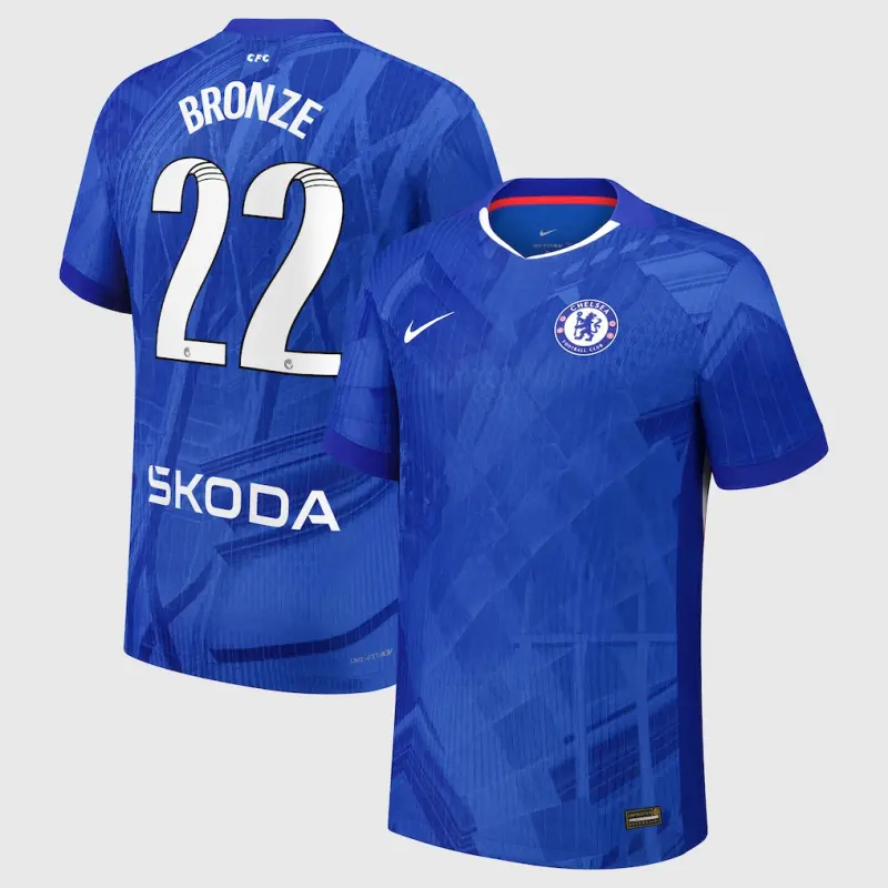 Chelsea Chelsea Chelsea WSL Nike Dri-FIT ADV Home Match Shirt 2025-26 – Youth with Bronze 22 printing Jerseys – Premium Chelsea Gear Jerseys - Premium Chelsea Gear