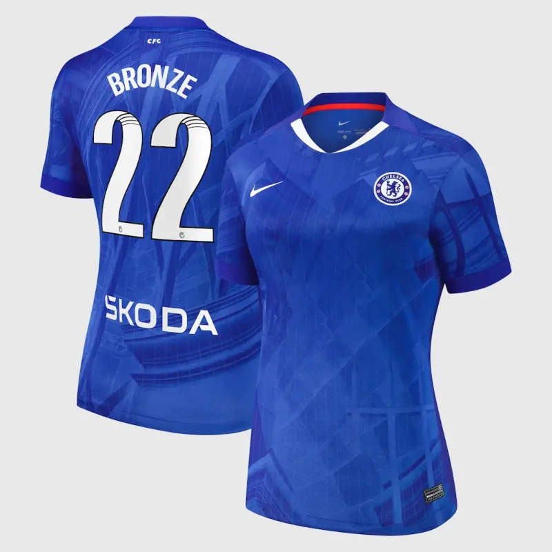 Chelsea Chelsea Chelsea WSL Nike Home Stadium Shirt 2025-26 – Womens with Bronze 22 printing Jerseys – Premium Chelsea Gear Jerseys - Premium Chelsea Gear