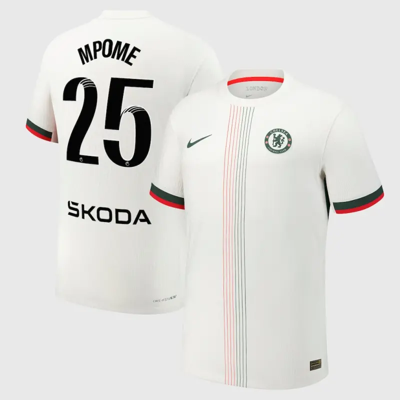 Chelsea Chelsea Chelsea WSL Nike Dri-Fit Adv Away Match Shirt 2025-26 with Mpome 25 printing Jerseys – Premium Chelsea Gear Jerseys - Premium Chelsea Gear
