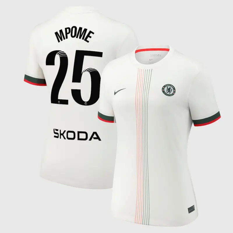 Chelsea Chelsea Chelsea WSL Nike Away Stadium Shirt 2025-26 – Womens with Mpome 25 printing Jerseys – Premium Chelsea Gear Jerseys - Premium Chelsea Gear
