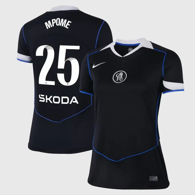 Chelsea Chelsea Chelsea WSL Nike Third Stadium Shirt 2025-26 – Womens with Mpome 25 printing Jerseys – Premium Chelsea Gear Jerseys - Premium Chelsea Gear