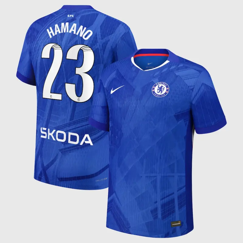Chelsea Chelsea Chelsea WSL Nike Dri-FIT ADV Home Match Shirt 2025-26 – Youth with Hamano 23 printing Jerseys – Premium Chelsea Gear Jerseys - Premium Chelsea Gear