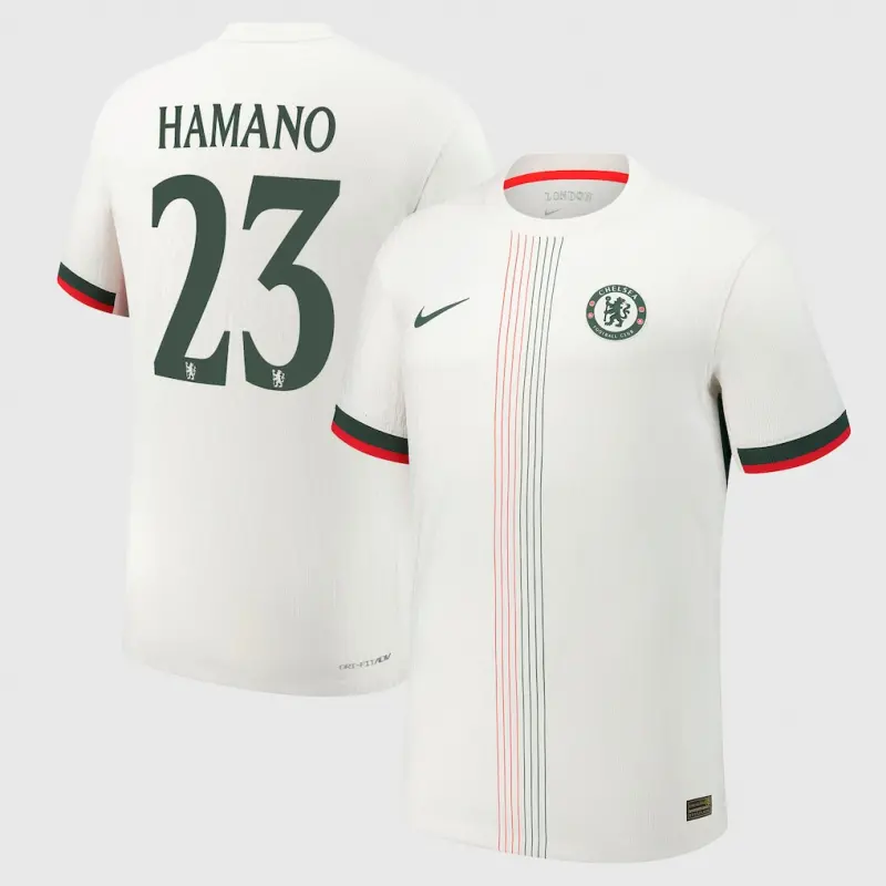Chelsea Cup Nike Dri Fit Adv Away Match Shirt 2025-26 with Hamano 23 printing