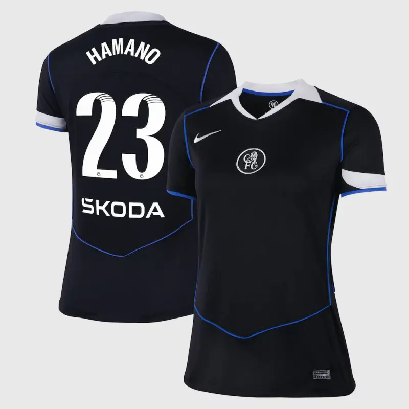 Chelsea Chelsea Chelsea WSL Nike Third Stadium Shirt 2025-26 – Womens with Hamano 23 printing Jerseys – Premium Chelsea Gear Jerseys - Premium Chelsea Gear