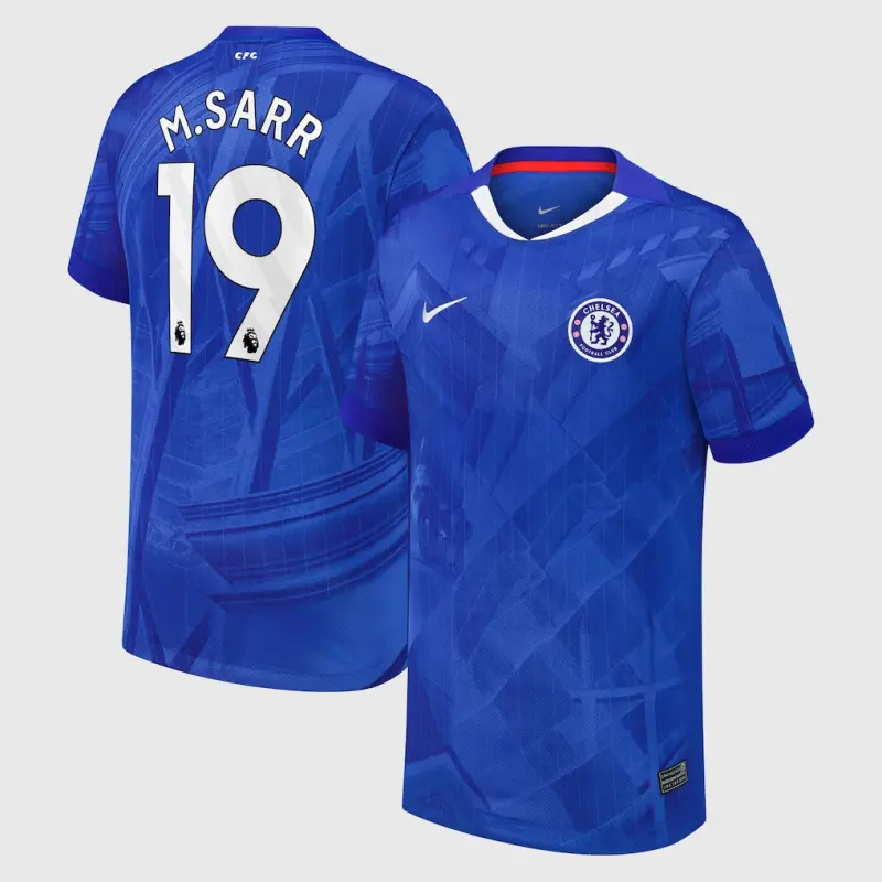 Chelsea Chelsea Nike Home Stadium Shirt 2025-26 – Youth with M.Sarr 19 printing Jerseys - Premium Chelsea Gear