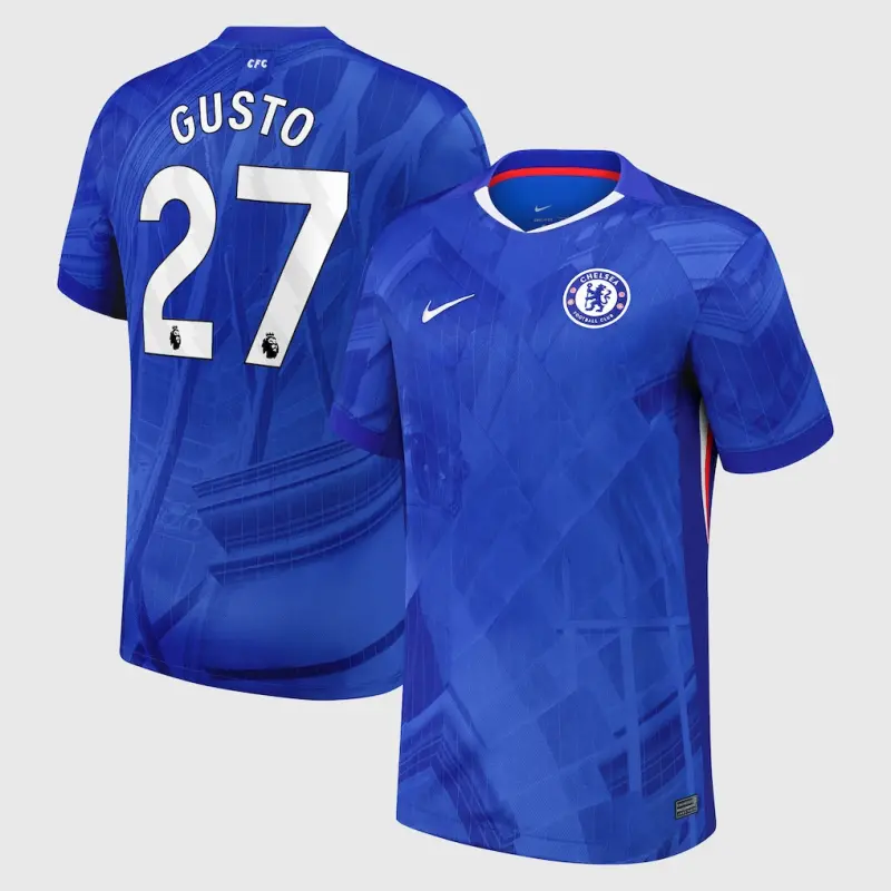 Chelsea Chelsea Nike Home Stadium Shirt 2025-26 with Gusto 27 printing Jerseys - Premium Chelsea Gear