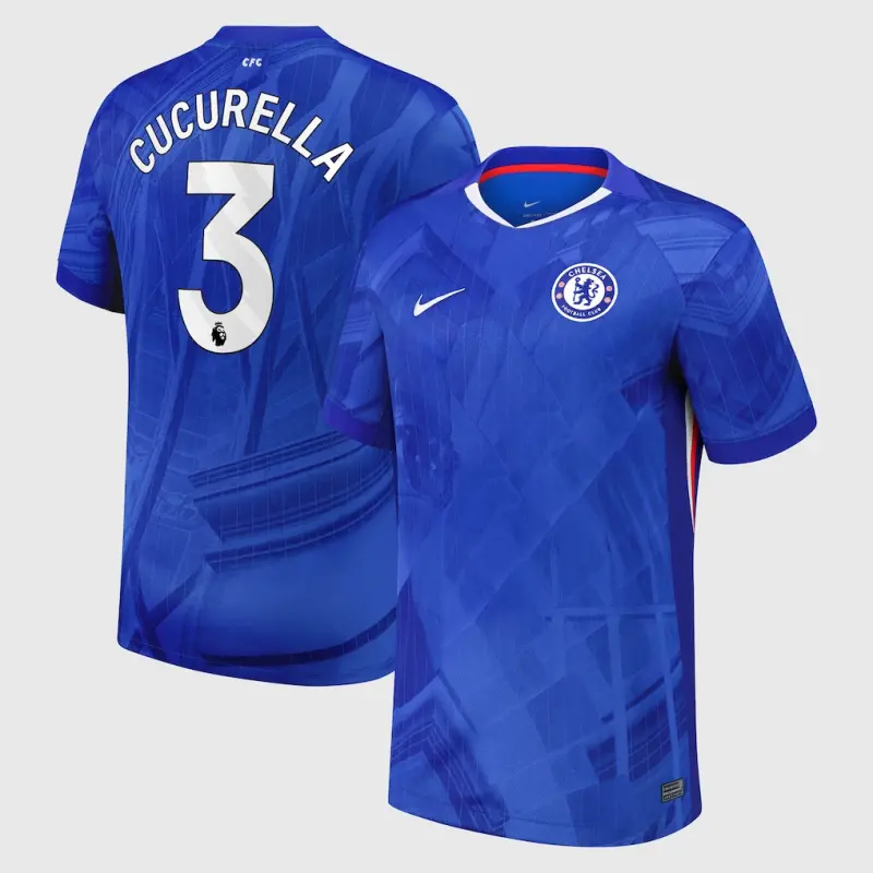 Chelsea Chelsea Nike Home Stadium Shirt 2025-26 with Cucurella 3 printing Jerseys - Premium Chelsea Gear