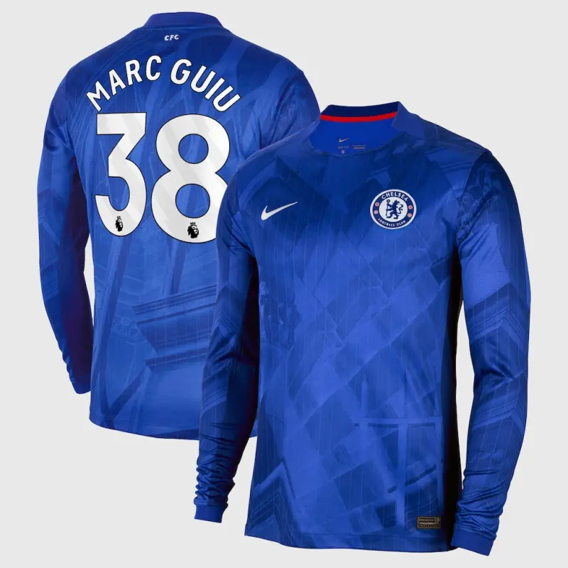 Chelsea Chelsea Nike Home Stadium Long Sleeve Shirt 2025-26 with Marc guiu 38 printing Jerseys - Premium Chelsea Gear