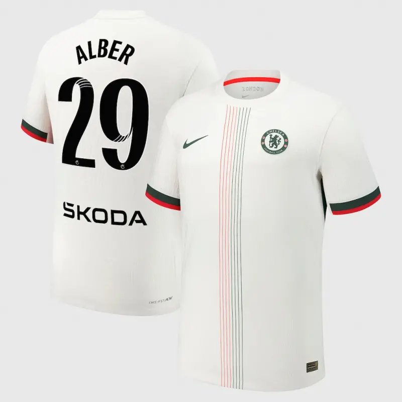 Chelsea Chelsea Chelsea WSL Nike Dri-Fit Adv Away Match Shirt 2025-26 with Alber 29 printing Jerseys – Premium Chelsea Gear Jerseys - Premium Chelsea Gear