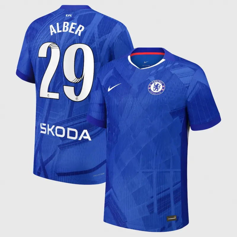 Chelsea Chelsea Chelsea WSL Nike Dri-FIT ADV Home Match Shirt 2025-26 with Alber 29 printing Jerseys – Premium Chelsea Gear Jerseys - Premium Chelsea Gear