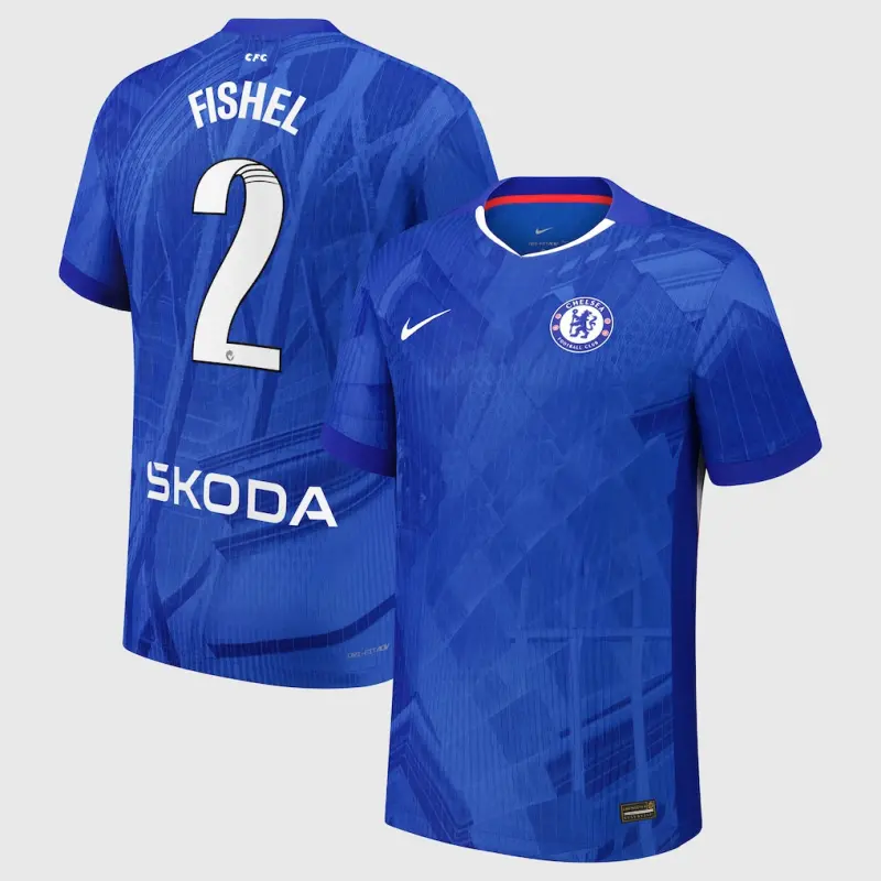 Chelsea Chelsea Chelsea WSL Nike Dri-FIT ADV Home Match Shirt 2025-26 – Youth with Fishel 2 printing Jerseys – Premium Chelsea Gear Jerseys - Premium Chelsea Gear