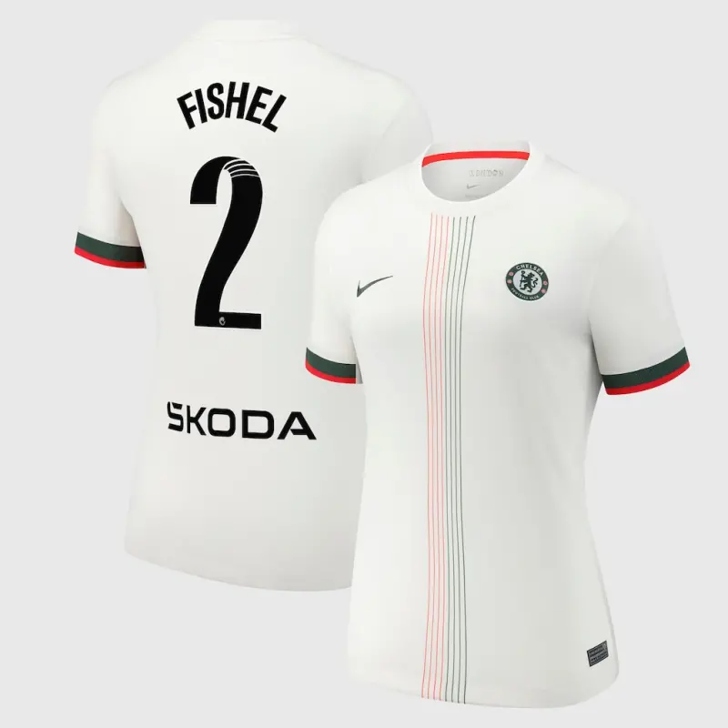 Chelsea Chelsea Chelsea WSL Nike Away Stadium Shirt 2025-26 – Womens with Fishel 2 printing Jerseys – Premium Chelsea Gear Jerseys - Premium Chelsea Gear
