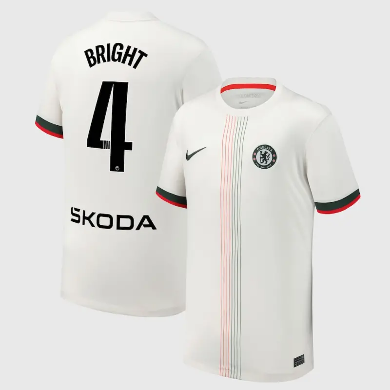 Chelsea Chelsea Chelsea WSL Nike Away Stadium Shirt 2025-26 – Youth with Bright 4 printing Jerseys – Premium Chelsea Gear Jerseys - Premium Chelsea Gear