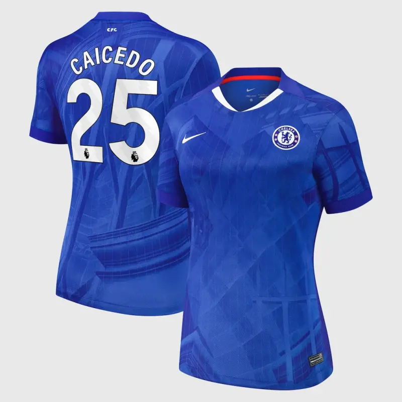Chelsea Chelsea Nike Home Stadium Shirt 2025-26 – Womens with Caicedo 25 printing Jerseys - Premium Chelsea Gear