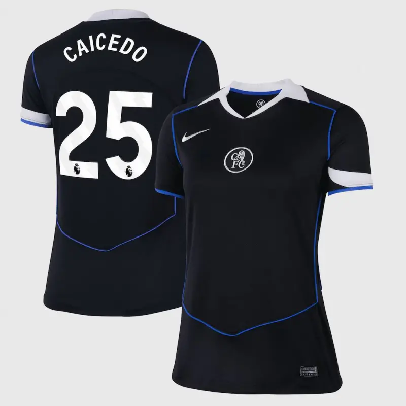 Chelsea Chelsea Nike Third Stadium Shirt 2025-26 – Womens with Caicedo 25 printing Jerseys - Premium Chelsea Gear