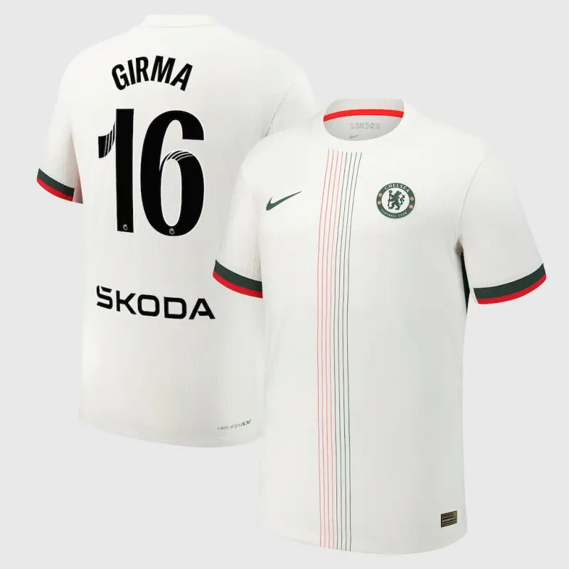 Chelsea Chelsea Chelsea WSL Nike Dri-Fit Adv Away Match Shirt 2025-26 with Girma 16 printing Jerseys – Premium Chelsea Gear Jerseys - Premium Chelsea Gear