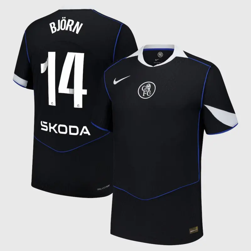 Chelsea Chelsea Chelsea WSL Nike Dri Fit Adv Third Match Shirt 2025-26 with Björn 14 printing Jerseys – Premium Chelsea Gear Jerseys - Premium Chelsea Gear