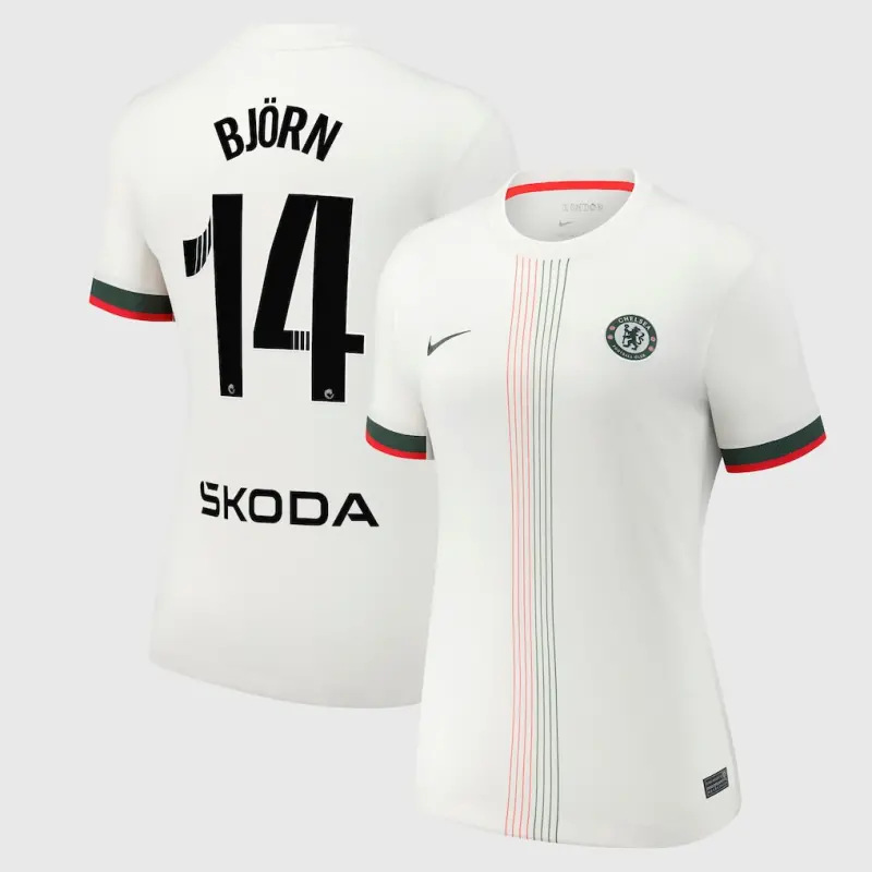 Chelsea Chelsea Chelsea WSL Nike Away Stadium Shirt 2025-26 – Womens with Björn 14 printing Jerseys – Premium Chelsea Gear Jerseys - Premium Chelsea Gear