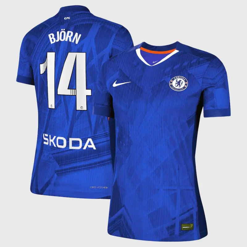 Chelsea Chelsea Chelsea WSL Nike Dri-FIT ADV Home Match Shirt 2025-26 – Womens with Björn 14 printing Jerseys – Premium Chelsea Gear Jerseys - Premium Chelsea Gear