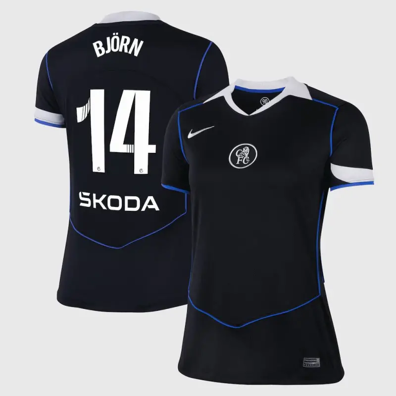 Chelsea Chelsea Chelsea WSL Nike Third Stadium Shirt 2025-26 – Womens with Björn 14 printing Jerseys – Premium Chelsea Gear Jerseys - Premium Chelsea Gear