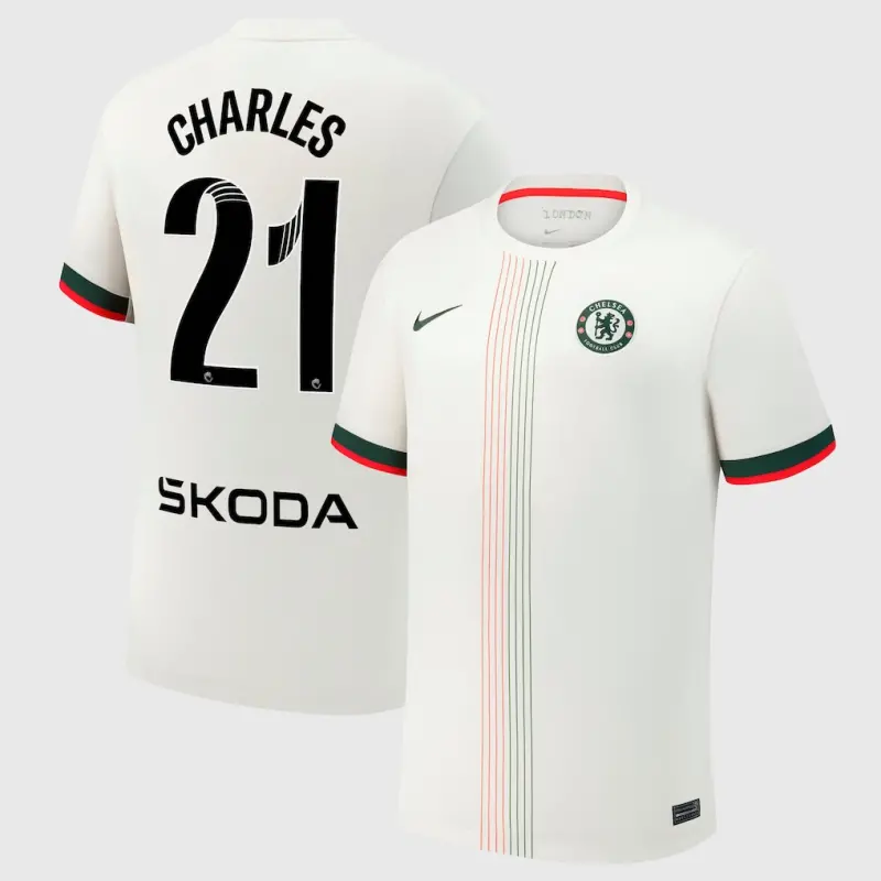 Chelsea Chelsea Chelsea WSL Nike Away Stadium Shirt 2025-26 with Charles 21 printing Jerseys – Premium Chelsea Gear Jerseys - Premium Chelsea Gear