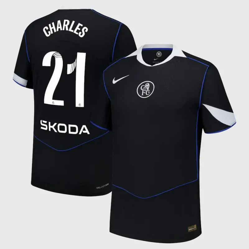 Chelsea Chelsea Chelsea WSL Nike Dri Fit Adv Third Match Shirt 2025-26 with Charles 21 printing Jerseys – Premium Chelsea Gear Jerseys - Premium Chelsea Gear