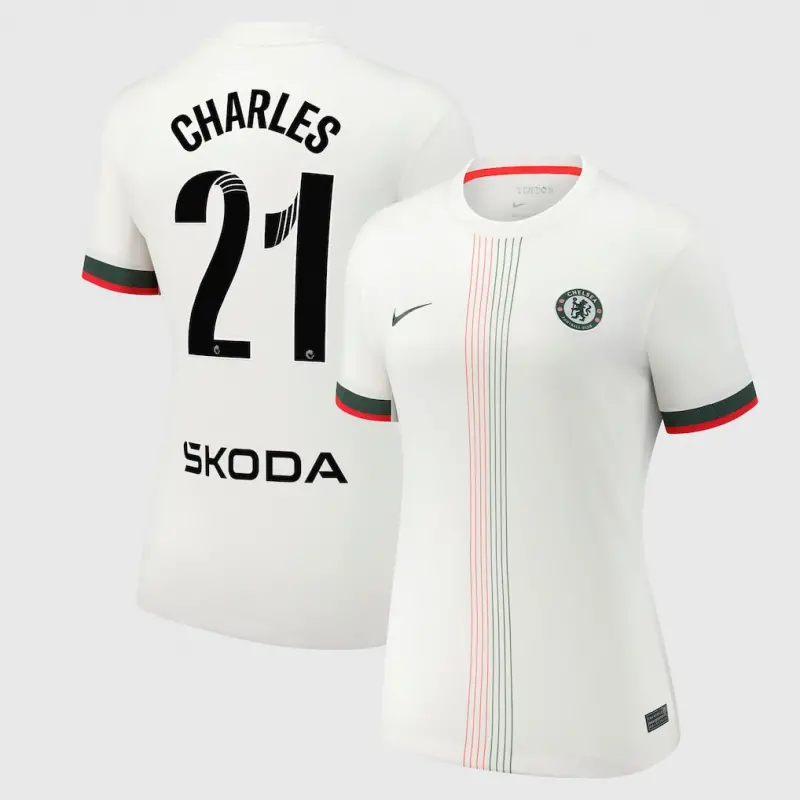 Chelsea Chelsea Chelsea WSL Nike Away Stadium Shirt 2025-26 – Womens with Charles 21 printing Jerseys – Premium Chelsea Gear Jerseys - Premium Chelsea Gear