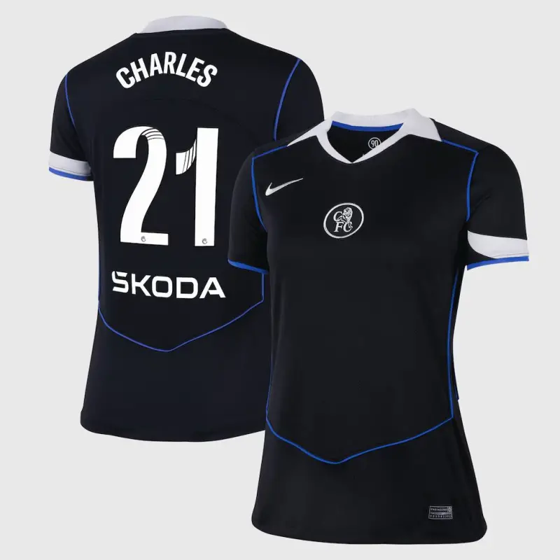 Chelsea Chelsea Chelsea WSL Nike Third Stadium Shirt 2025-26 – Womens with Charles 21 printing Jerseys – Premium Chelsea Gear Jerseys - Premium Chelsea Gear
