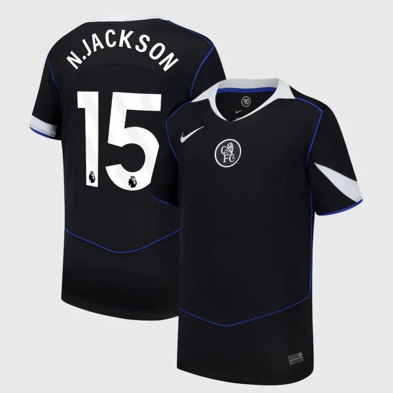 Chelsea Chelsea Chelsea Nike Third Stadium Shirt 2025-26 – Youth with N.Jackson 15 printing Jerseys – Premium Chelsea Gear Jerseys - Premium Chelsea Gear