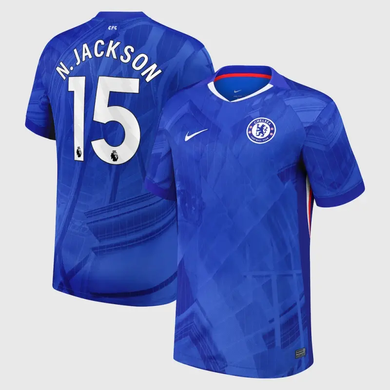 Chelsea Chelsea Nike Home Stadium Shirt 2025-26 with N.Jackson 15 printing Jerseys - Premium Chelsea Gear