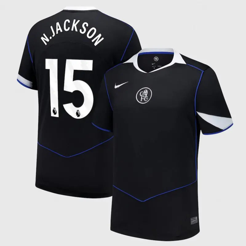 Chelsea Chelsea Chelsea Nike Third Stadium Shirt 2025-26 with N.Jackson 15 printing Jerseys – Premium Chelsea Gear Jerseys - Premium Chelsea Gear