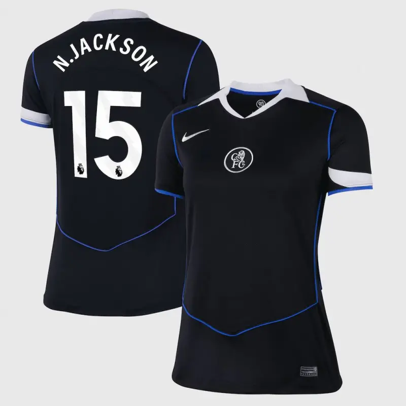 Chelsea Chelsea Nike Third Stadium Shirt 2025-26 – Womens with N.Jackson 15 printing Jerseys - Premium Chelsea Gear
