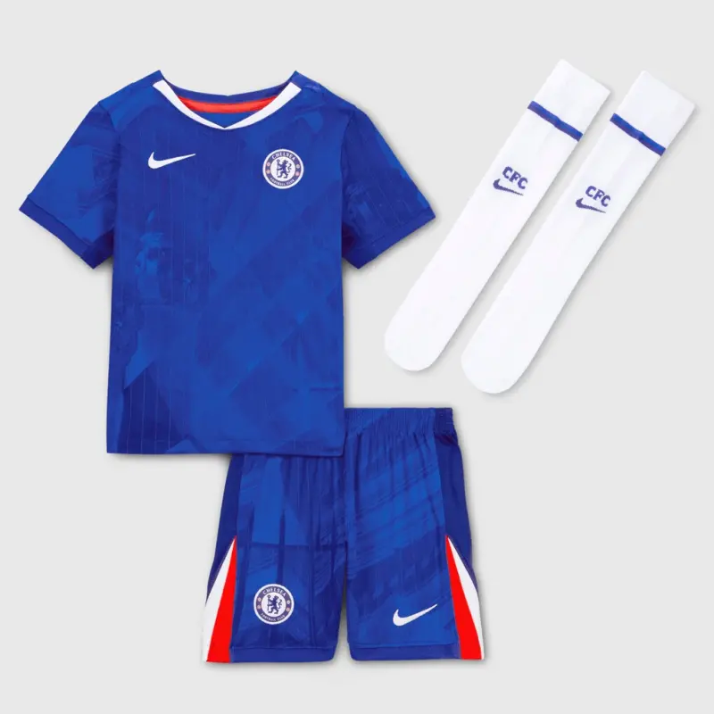Chelsea Chelsea Nike Home Stadium Kit 2025-26 – Little Youth with Kellyman 37 printing Jerseys - Premium Chelsea Gear