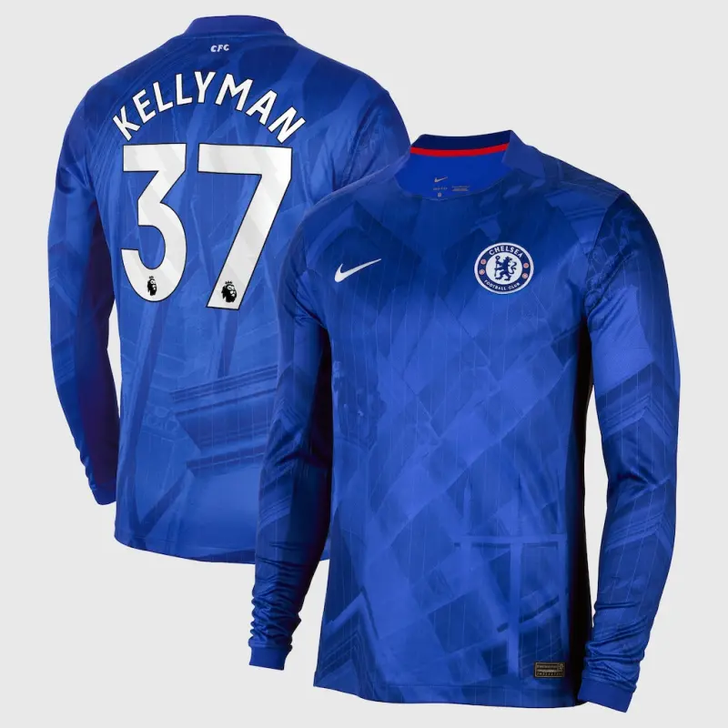 Chelsea Chelsea Nike Home Stadium Long Sleeve Shirt 2025-26 with Kellyman 37 printing Jerseys - Premium Chelsea Gear