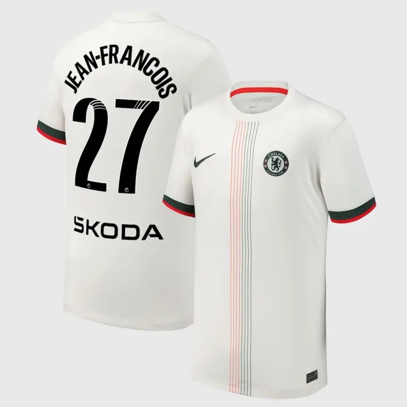 Chelsea Chelsea Chelsea WSL Nike Away Stadium Shirt 2025-26 – Youth with Jean-Francois 27 printing Jerseys – Premium Chelsea Gear Jerseys - Premium Chelsea Gear