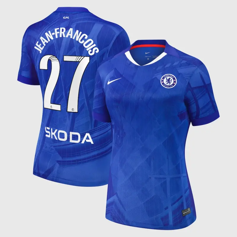 Chelsea Chelsea Chelsea WSL Nike Home Stadium Shirt 2025-26 – Womens with Jean-Francois 27 printing Jerseys – Premium Chelsea Gear Jerseys - Premium Chelsea Gear