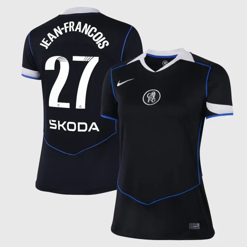 Chelsea Chelsea Chelsea WSL Nike Third Stadium Shirt 2025-26 – Womens with Jean-Francois 27 printing Jerseys – Premium Chelsea Gear Jerseys - Premium Chelsea Gear