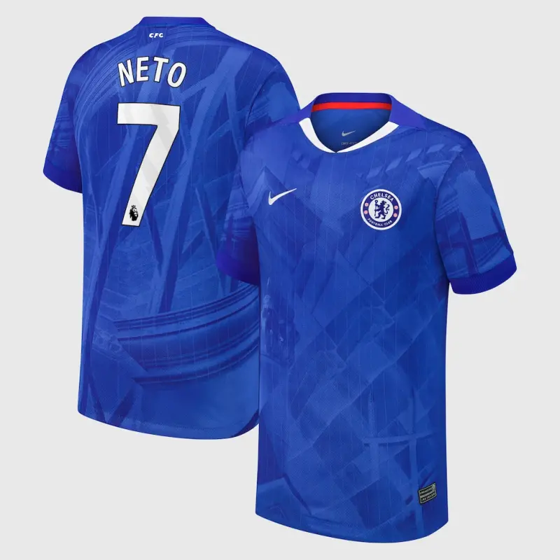 Chelsea Chelsea Nike Home Stadium Shirt 2025-26 – Youth with Neto 7 printing Jerseys - Premium Chelsea Gear