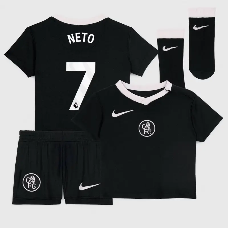 Chelsea Chelsea Nike Third Stadium Kit 2025-26 – Infants with Neto 7 printing Jerseys - Premium Chelsea Gear