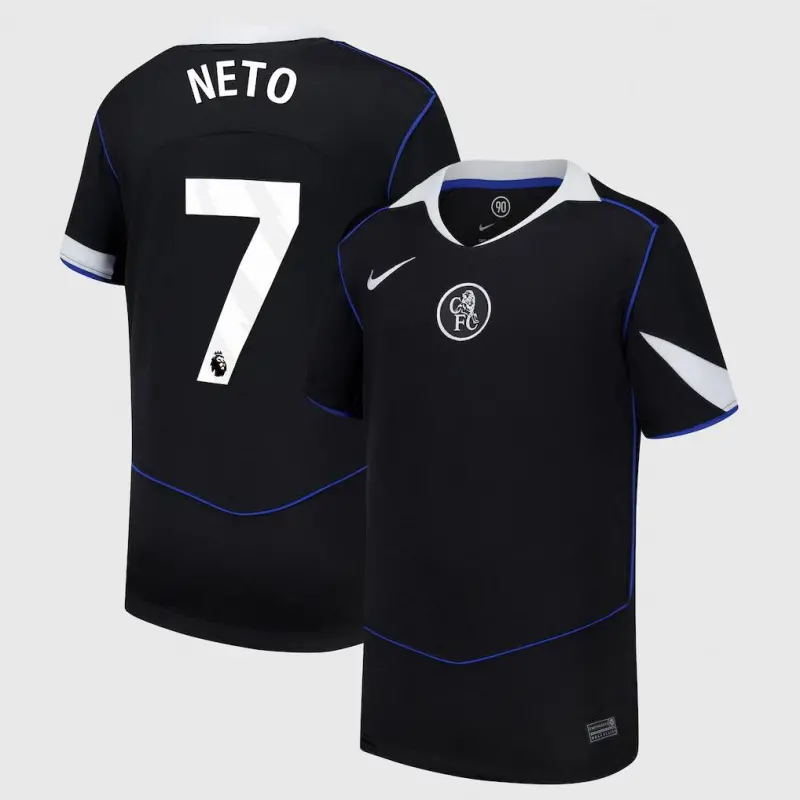 Chelsea Chelsea Chelsea Nike Third Stadium Shirt 2025-26 – Youth with Neto 7 printing Jerseys – Premium Chelsea Gear Jerseys - Premium Chelsea Gear