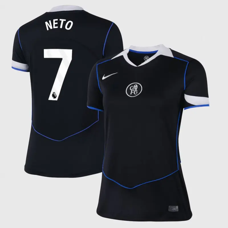Chelsea Chelsea Nike Third Stadium Shirt 2025-26 – Womens with Neto 7 printing Jerseys - Premium Chelsea Gear
