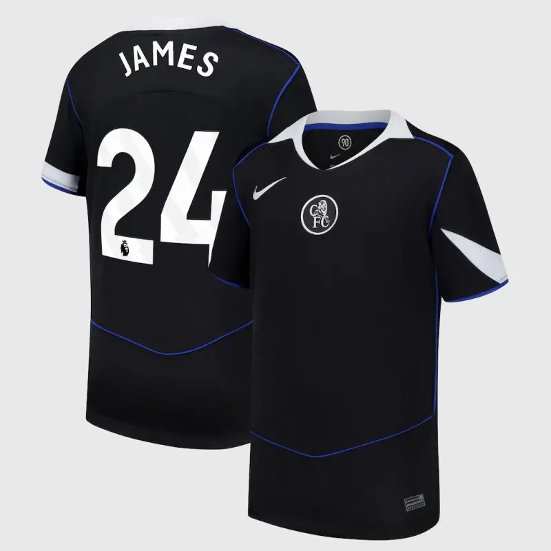 Chelsea Chelsea Nike Third Stadium Shirt 2025-26 – Youth with James 24 printing Jerseys - Premium Chelsea Gear