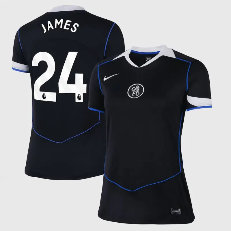 Chelsea Chelsea Nike Third Stadium Shirt 2025-26 – Womens with James 24 printing Jerseys - Premium Chelsea Gear