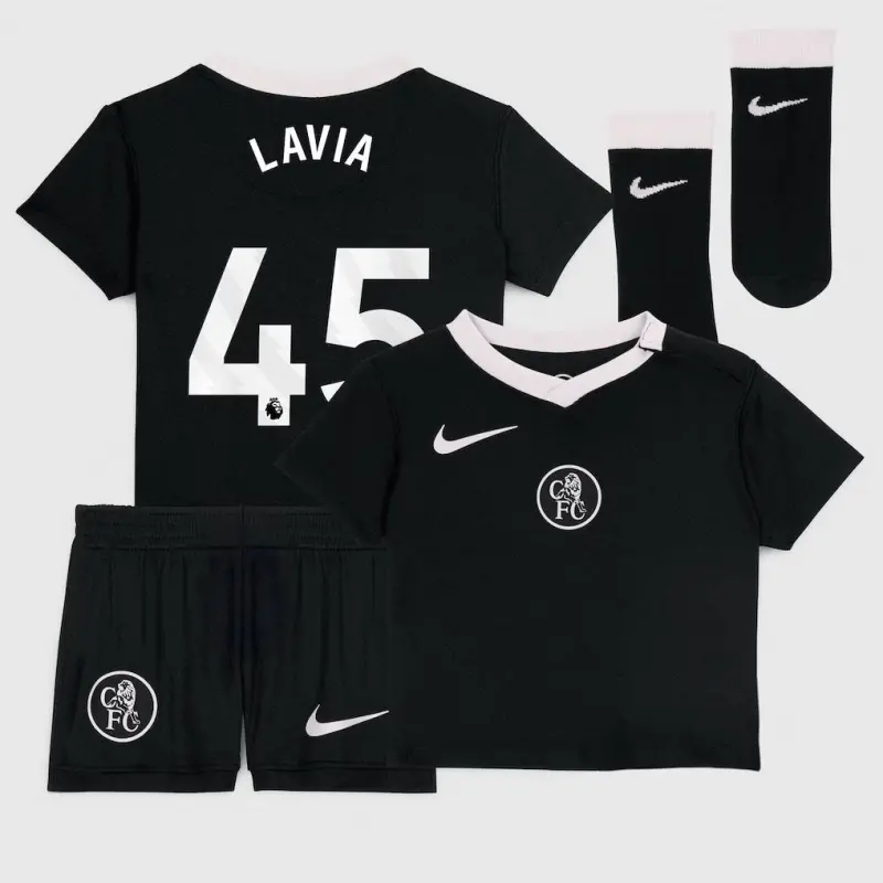 Chelsea Chelsea Nike Third Stadium Kit 2025-26 – Infants with Lavia 45 printing Jerseys - Premium Chelsea Gear