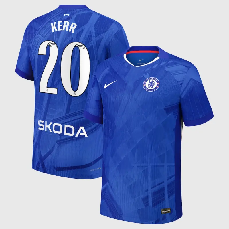 Chelsea Chelsea Chelsea WSL Nike Dri-FIT ADV Home Match Shirt 2025-26 – Youth with Kerr 20 printing Jerseys – Premium Chelsea Gear Jerseys - Premium Chelsea Gear