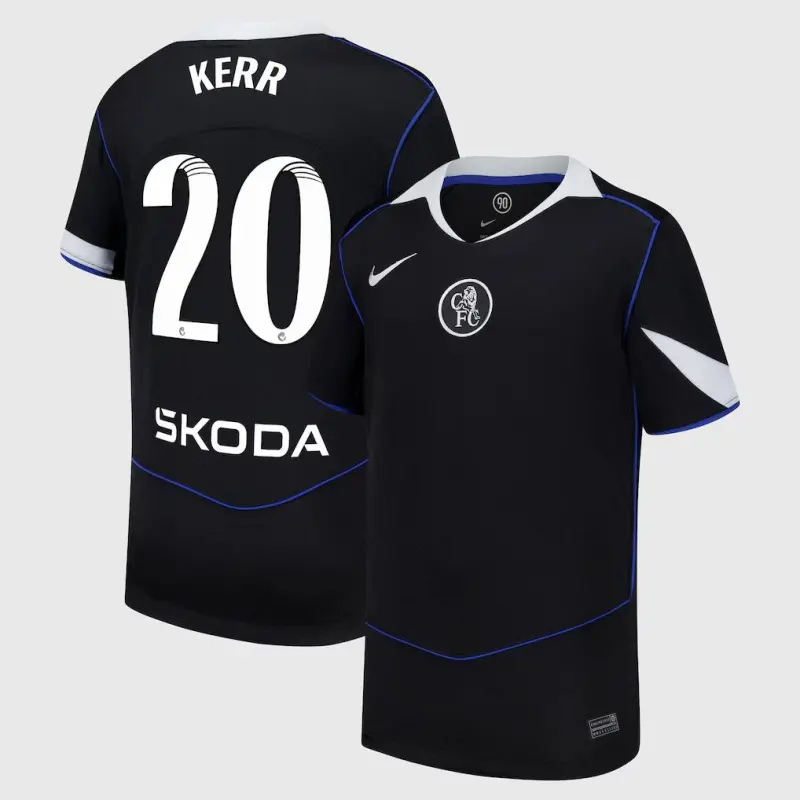 Chelsea Chelsea Chelsea WSL Nike Third Stadium Shirt 2025-26 – Youth with Kerr 20 printing Jerseys – Premium Chelsea Gear Jerseys - Premium Chelsea Gear